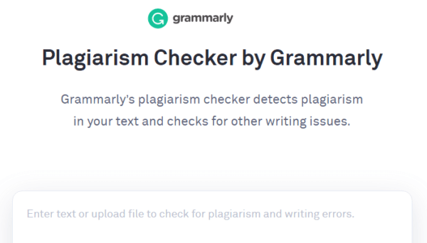 Grammarly Plagiarism Checker 